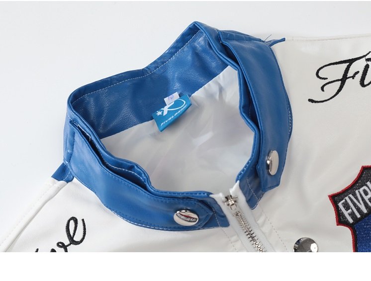 High Quality F1 Racing Suit Men's Button Placket Collar Motorcycle PU Jacket Embroidered Couple Leather Jacket Stand Woven 50pcs 22 High Quality F1 Racing Suit Men's Button Placket Collar Motorcycle PU Jacket Embroidered Couple Leather Jacket Stand Woven 50pcs – Bild 2