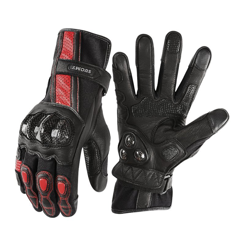 thumbnail image 2 of Glaze Winter Motorcycle Gloves – Waterproof, Thinsulate, Reflective, Knuckle Guard, Black S-2XL 2 of 5