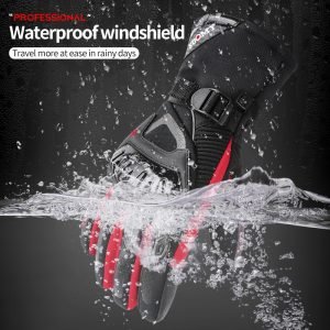SUOMY WP-02 Winter Waterproof Warm Keep Motorcycle Gloves Touch Screen Motorcycle Gloves with Hard Knuckle Protection Gloves Adult